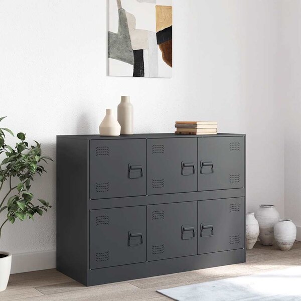 VidaXL Příborník 99 x 39 x 73 cm ocel [841797] Barva: Černá