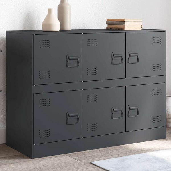 VidaXL Příborník 99 x 39 x 73 cm ocel [841797] Barva: Černá