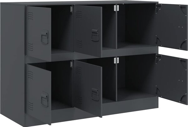 VidaXL Příborník 99 x 39 x 73 cm ocel [841797] Barva: Černá