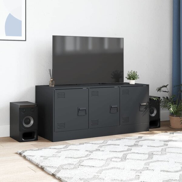 VidaXL TV skříňka 99 x 39 x 44 cm ocel [841647] Barva: Olivově zelená