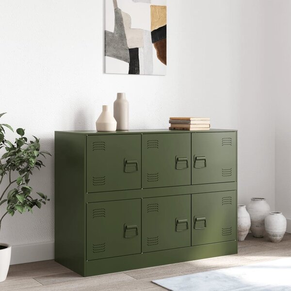 VidaXL Příborník 99 x 39 x 73 cm ocel [841797] Barva: Černá