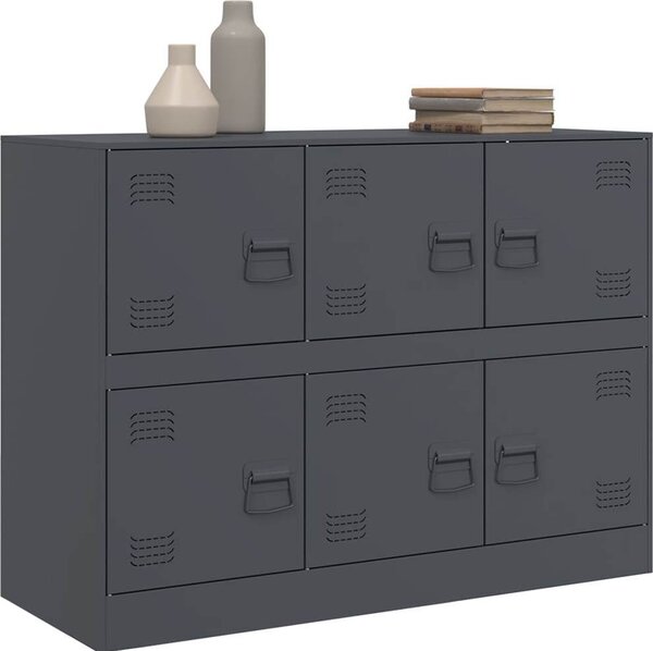 VidaXL Příborník 99 x 39 x 73 cm ocel [841797] Barva: Černá