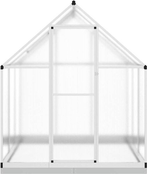 VidaXL Skleník s podkladovým rámem 169 x 169 x 202 cm hliník [4005831] Barva: Zelená