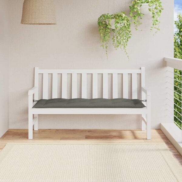 VidaXL Poduška na zahradní lavici vínová melanž 150 x 50 x 7 cm textil [4002553] Barva: melanžová taupe