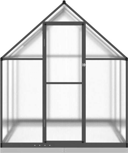 VidaXL Skleník s podkladovým rámem 169 x 169 x 202 cm hliník [4005831] Barva: Zelená