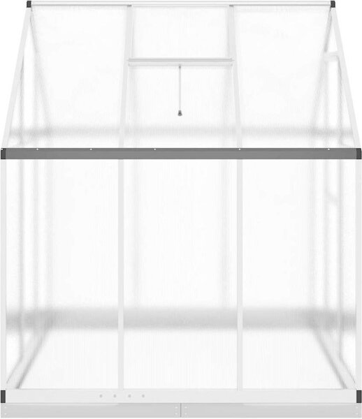 VidaXL Skleník s podkladovým rámem 169 x 169 x 202 cm hliník [4005831] Barva: Zelená