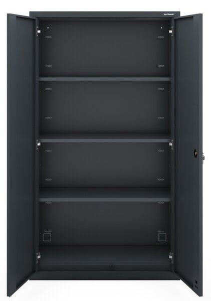 Kovová modulární multifunkční skříň na podstavci antracitová MEGAN 1600 x 900 x 400 mm