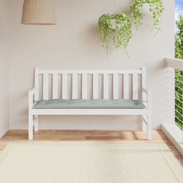 VidaXL Poduška na zahradní lavici vínová melanž 150 x 50 x 7 cm textil [4002553] Barva: melanžová taupe