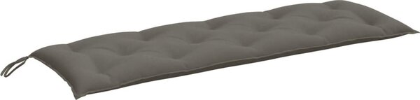 VidaXL Poduška na zahradní lavici vínová melanž 150 x 50 x 7 cm textil [4002553] Barva: melanžová taupe