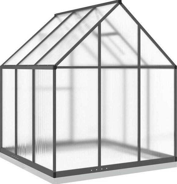VidaXL Skleník s podkladovým rámem 169 x 169 x 202 cm hliník [4005831] Barva: Zelená