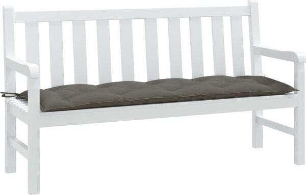 VidaXL Poduška na zahradní lavici vínová melanž 150 x 50 x 7 cm textil [4002553] Barva: melanžová taupe