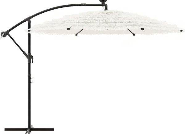 VidaXL Zahradní slunečník s ocelovou tyčí 290 x 290 x 238 cm [4005082] Barva: Hnědá