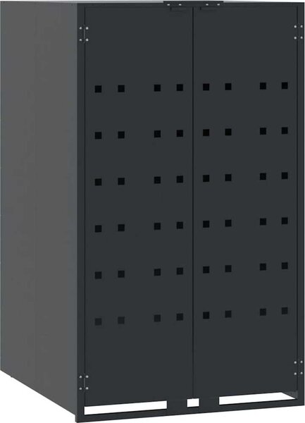VidaXL Box na 4 popelnice 276 x 79 x 117 cm ocel [3279989] Barva: antracitová
