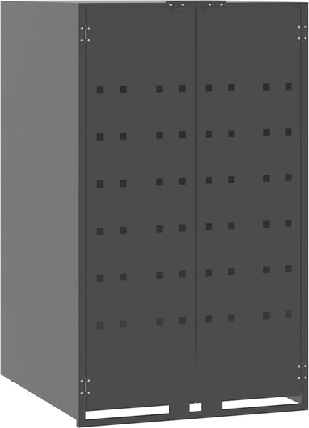 VidaXL Box na 4 popelnice 276 x 79 x 117 cm ocel [3279989] Barva: antracitová