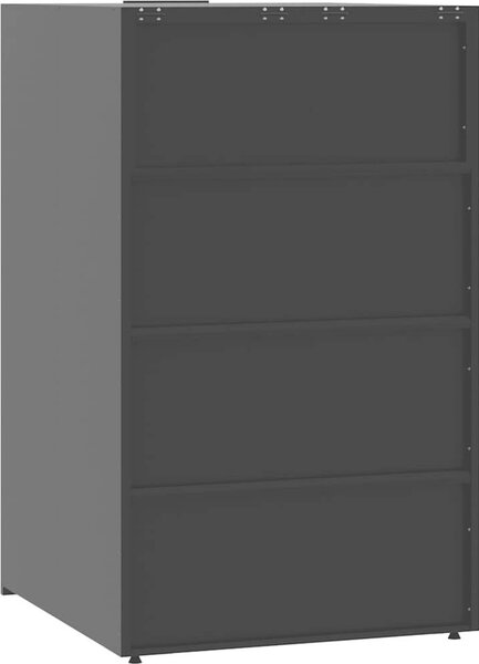 VidaXL Box na 4 popelnice 276 x 79 x 117 cm ocel [3279989] Barva: antracitová