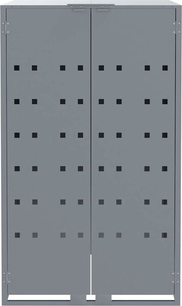 VidaXL Box na 4 popelnice 276 x 79 x 117 cm ocel [3279989] Barva: antracitová
