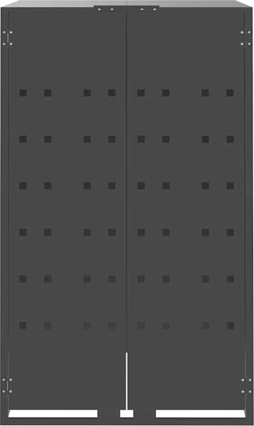 VidaXL Box na 4 popelnice 276 x 79 x 117 cm ocel [3279989] Barva: antracitová