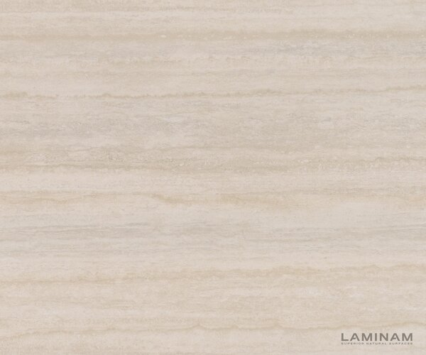 DELIFE Jídelní stůl Edge oválný 220x120 keramika Laminam®Travertino Bianco krémově bílý kovová podnož bílá