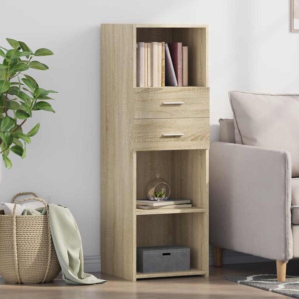 VidaXL Skříň highboard 40 x 42,5 x 124 cm kompozitní dřevo [846160] Barva: dub sonoma