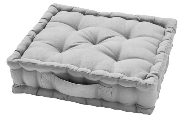 Podlahový sedák zn. Colombine®, jednobarevný perlová šedá 38x38x10xm