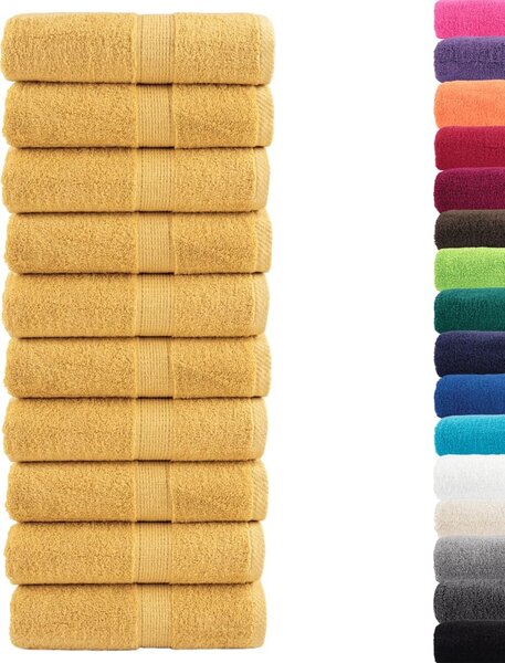 VidaXL Prémiové mycí utěrky SOLUND 10 ks 30x30 cm 600 g/m² [137118] Barva: antracitová