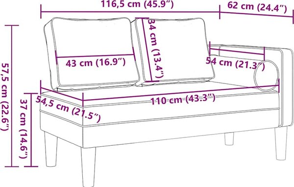 VidaXL Lenoška s poduškami textil [4007579] Barva: Tmavě zelená