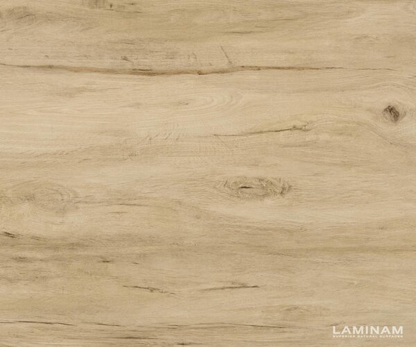 DELIFE Jídelní stůl Edge oválný 220x120 keramika Laminam® Sabbia dubová Zenthara hranatý kov titanové efektové provedení