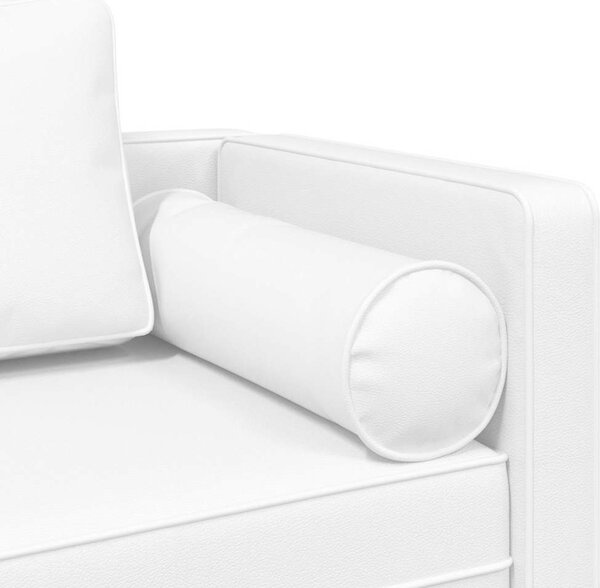 VidaXL Lenoška s poduškami umělá kůže [4007564] Barva: Černá