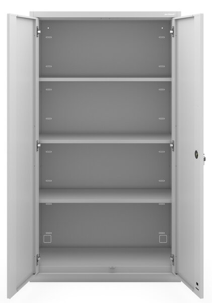 Kovová modulární multifunkční skříň na podstavci šedá MEGAN 1600 x 900 x 400 mm
