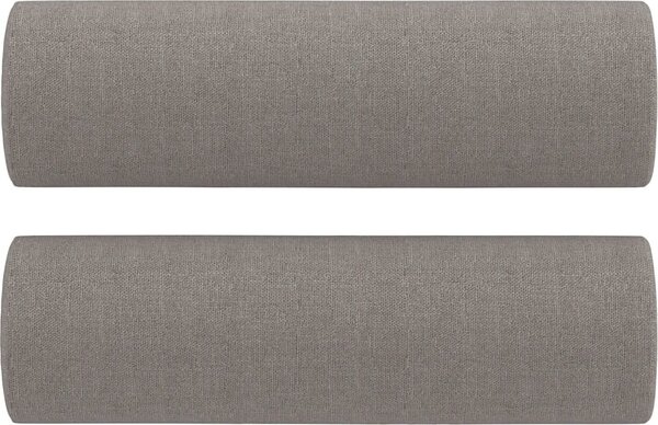 VidaXL 2místná pohovka s polštáři 120 cm textil [3200781] Barva: světle šedá