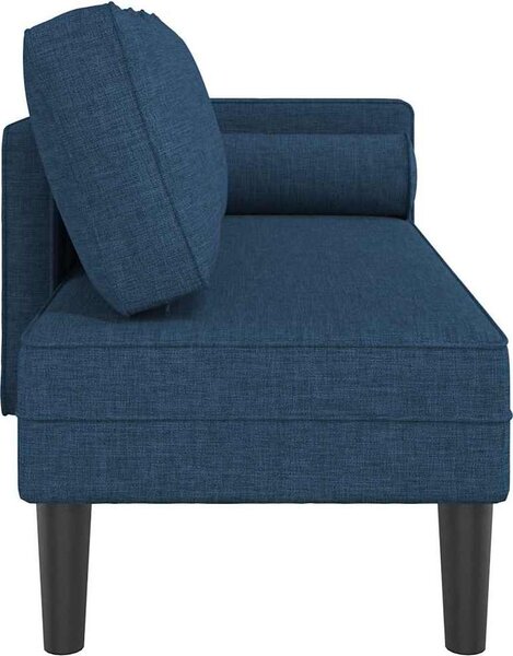 VidaXL Lenoška s poduškami textil [4007579] Barva: Tmavě zelená