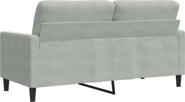 VidaXL 2místná pohovka 140 cm samet [4007629] Barva: Černá