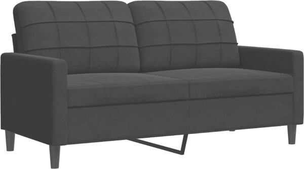 VidaXL 2místná pohovka 140 cm samet [4007629] Barva: Černá