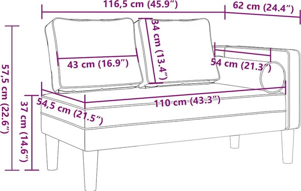 VidaXL Lenoška s poduškami textil [4007579] Barva: Tmavě zelená