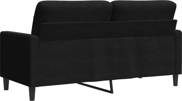 VidaXL 2místná pohovka 140 cm samet [4007629] Barva: Černá