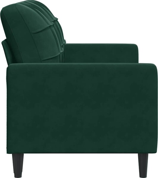 VidaXL 2místná pohovka 140 cm samet [4007629] Barva: Černá