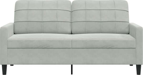 VidaXL 2místná pohovka 140 cm samet [4007629] Barva: Černá