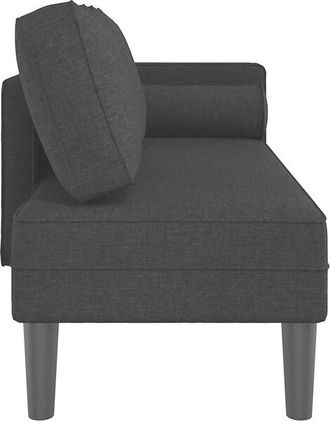 VidaXL Lenoška s poduškami textil [4007579] Barva: Tmavě zelená