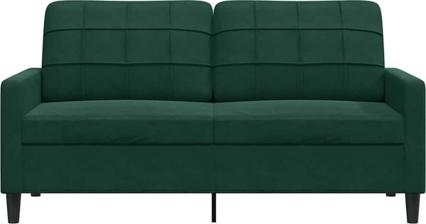 VidaXL 2místná pohovka 140 cm samet [4007629] Barva: Černá