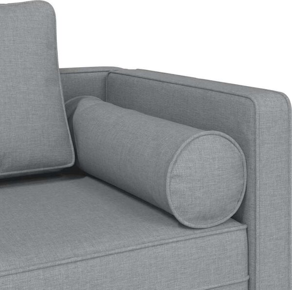 VidaXL Lenoška s poduškami textil [4007579] Barva: Tmavě zelená