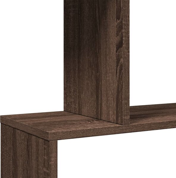 VidaXL Knihovna/dělící stěna 6patrová 70x24x193 cm kompozit [858092] Barva: kouřový dub