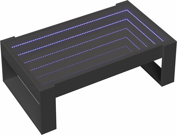 VidaXL Konferenční stolek s Infinity LED 90 x 53 x 30 cm [847637] Barva: hnědý dub
