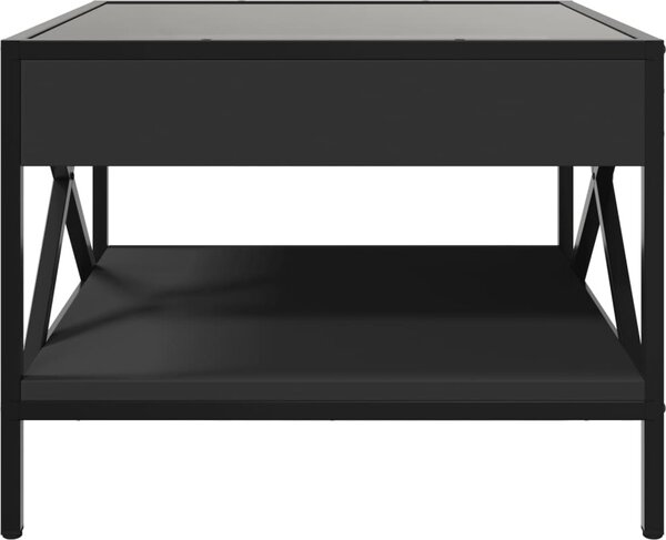 VidaXL Konferenční stolek s Infinity LED 50 x 50 x 38 cm [847697] Barva: dub sonoma