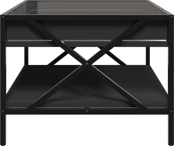 VidaXL Konferenční stolek s Infinity LED 50 x 50 x 38 cm [847697] Barva: dub sonoma