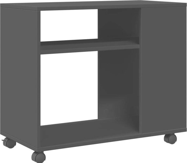 VidaXL Odkládací stolek na kolečkách 70 x 35 x 60 cm kompozit [853147] Barva: Bílá