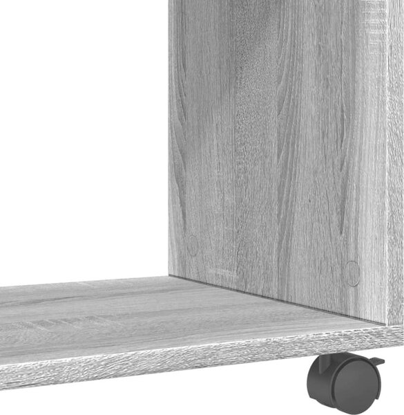 VidaXL Odkládací stolek na kolečkách 70 x 35 x 60 cm kompozit [853147] Barva: Bílá