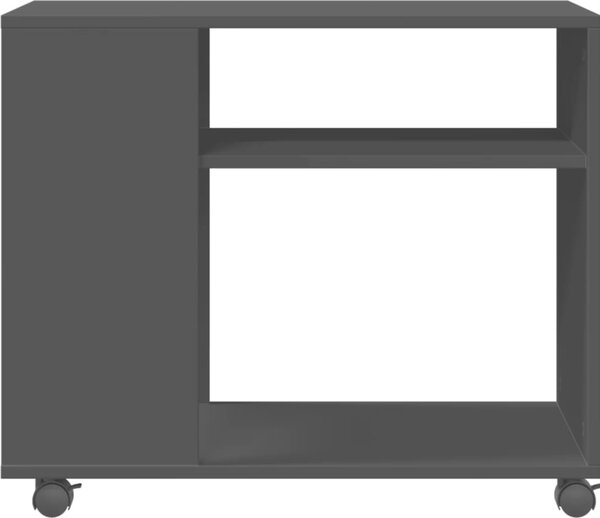 VidaXL Odkládací stolek na kolečkách 70 x 35 x 60 cm kompozit [853147] Barva: Bílá