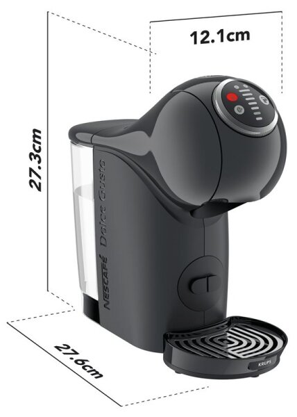 Krups - Kávovar na kapsle NESCAFÉ DOLCE GUSTO GENIO S 1500W antracit