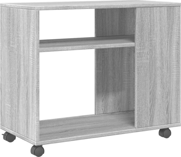VidaXL Odkládací stolek na kolečkách 70 x 35 x 60 cm kompozit [853147] Barva: Bílá