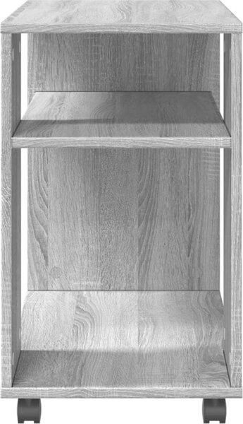 VidaXL Odkládací stolek na kolečkách 70 x 35 x 60 cm kompozit [853147] Barva: Bílá
